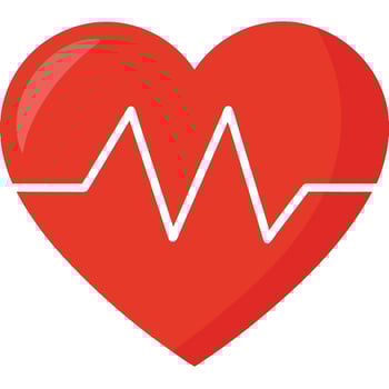 Heart Rate Monitor Medical Health Care Symbol Graphic Design Illustration vector