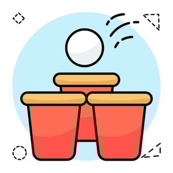 Modern colored design icon of snare drum vector