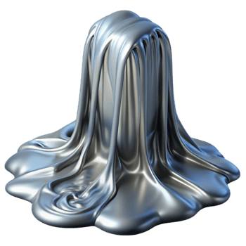 elegant creative A Cascading Waterfall of Liquid Metal exclusive png