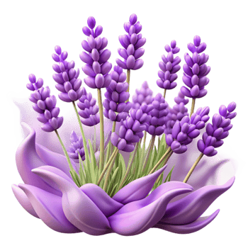 magnificent modern A Field of Lavender Flowers Swaying in high quality png