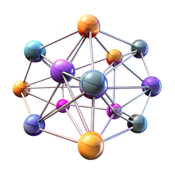 dramatic creative A Complex Network of Interconnected Nodes high resolution png