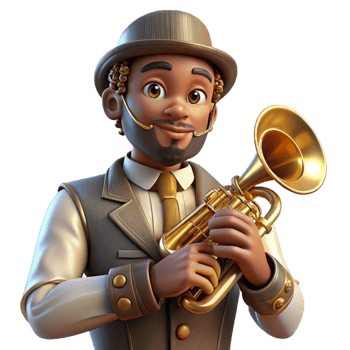 wonderful traditional A Portrait of a Steampunk Musician high quality png