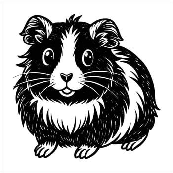 kawaii guinea pig vector