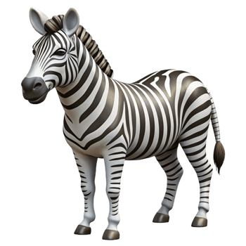 serene vintage A Striped Zebra Grazing in the Savanna 4K png