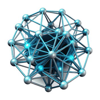 extraordinary modern A Web of Interconnected Neural Network professional png