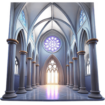 extraordinary minimalist Gothic Cathedral Interior Stained Glass exclusive png