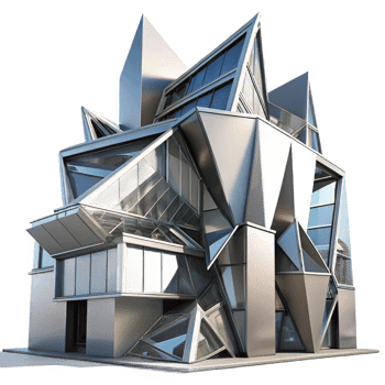 dramatic vintage Deconstructivist Office Building exclusive png