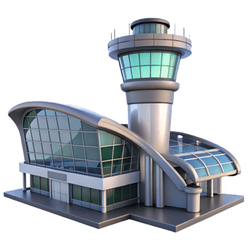 beautiful rustic Airport Terminal Modern Architecture exclusive png