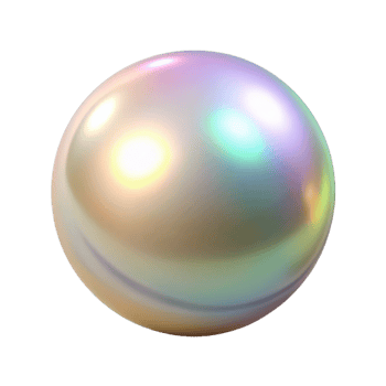 elegant abstract A Single Pearl Iridescent genuine png