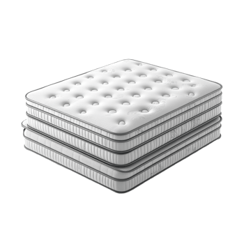 High quality mattresses stacked on a Transparent background for optimal comfort and support, mattresses isolated on background png