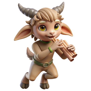 wonderful modern A Mischievous Satyr with Goat Legs and a genuine png