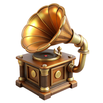 magnificent traditional A Steampunk Gramophone Brass and Wood authentic png