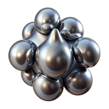 extraordinary modern A Cluster of Amorphous Liquid Metal premium png