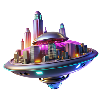 impressive vintage A Futuristic Vehicle Resembling a Flying 4K png