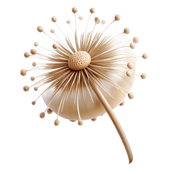 elegant abstract A Single Dandelion Seed Head professional png