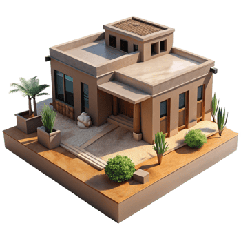 stunning modern Desert Oasis House Rammed Earth Walls authentic png