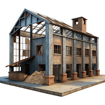 wonderful contemporary Abandoned Factory Rusted Metal Beams high resolution png