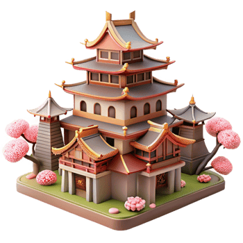 extraordinary traditional Traditional Japanese Castle Tiered original png