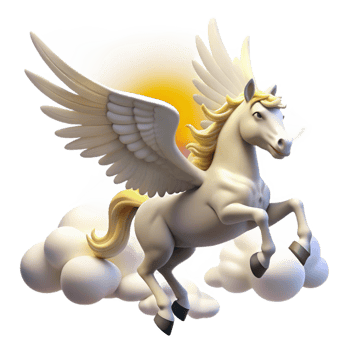vibrant traditional A Proud Pegasus Its White Wings authentic png