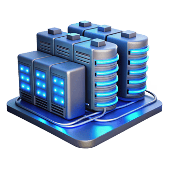 wonderful artistic A Futuristic Data Center with Rows of professional png