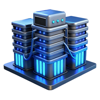 stunning abstract A Futuristic Data Center with Rows of 4K png