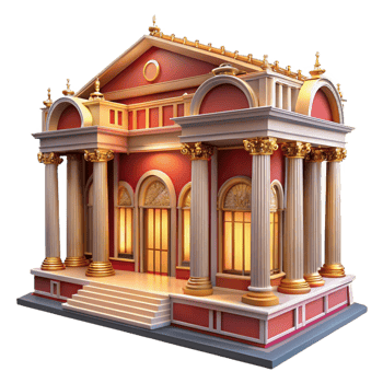 stunning traditional Opera House Grand and Ornate high resolution png