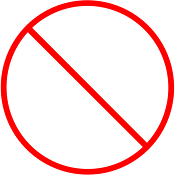 Minimalist Red Banned Icon png