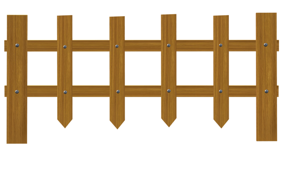 wooden fence with spikes png