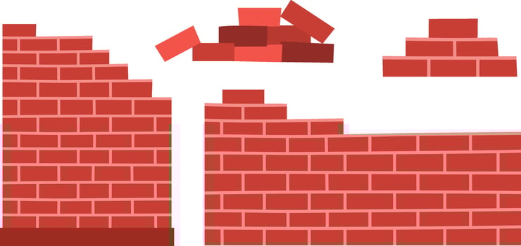 red brick wall set. Construction site illustration. Brickwork pile clipart isolated on white background vector