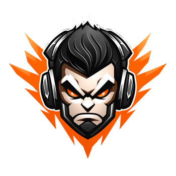Angry Gamer Boy Mascot Logo On Transparent Background png