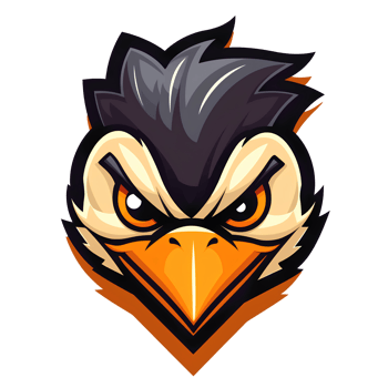 Evil Bird Mascot On Transparent Background png