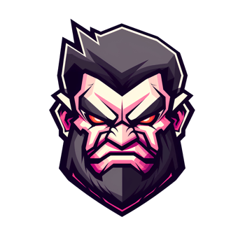 Angry Vampire Mascot Logo On Transparent Background png