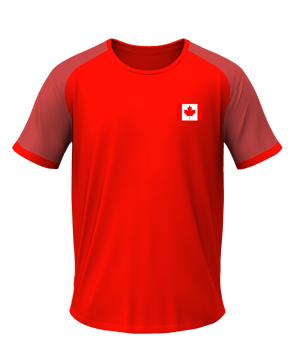 Canada soccer shirt with transparent background png