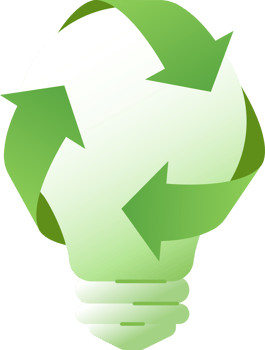 Green Energy Recycle light bulbs Saving concept Renewable energy clipart png