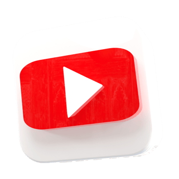 Youtube logo with red and white play button png