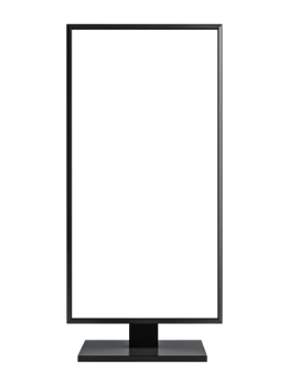 Blank vertical street banner isolated on a transparent background png