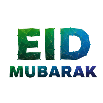 Green Blue Polygonal Celebration Greeting Graphic png