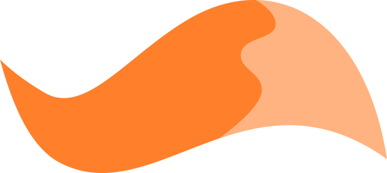 Orange fox tail logo icon png