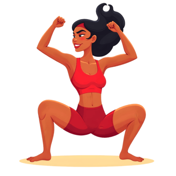 Powerful Fitness Woman png