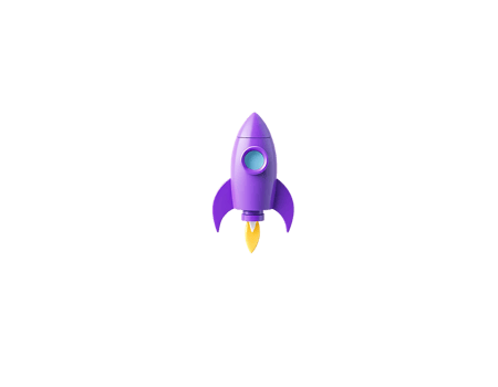 Purple Rocket Illustration png