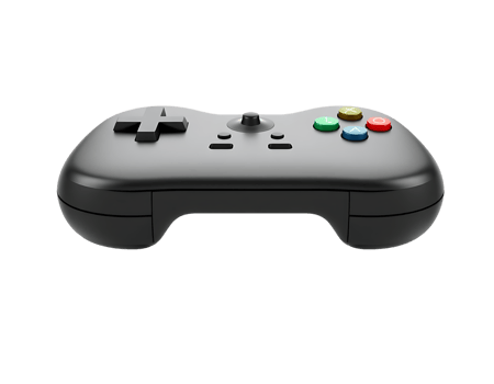 Modern Black Game Controller - Isolated on Transparent Background png