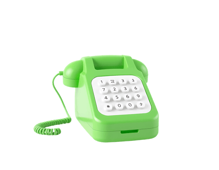 Green Retro Telephone png