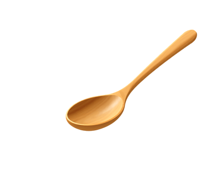 Wooden spoon isolated on a transparent background png