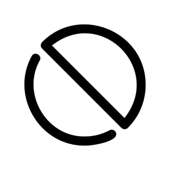 An essential design element showcasing the subject ban vector