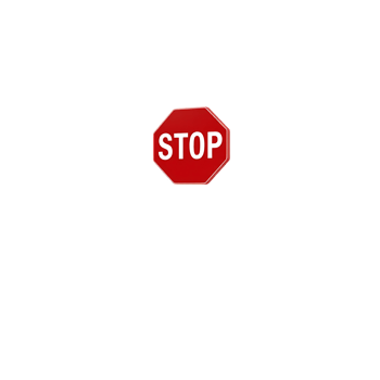 Stop Sign - Red and White Octagon png