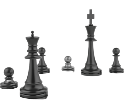 Chess pieces on a transparent background png