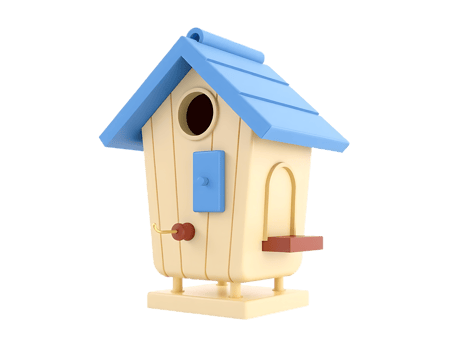 Cartoon Birdhouse Isolated png
