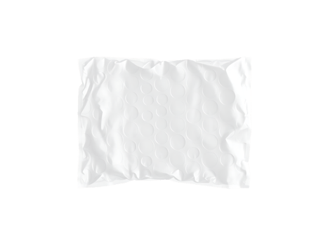White crumpled plastic bag isolated on a transparent background. png