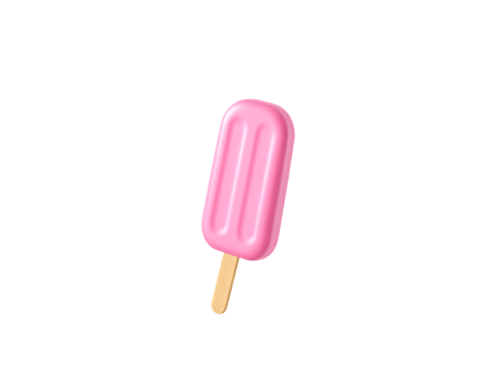 Pink Popsicle on Transparent Background png
