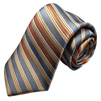 Premium silk strip necktie formal isolated in transparent background png